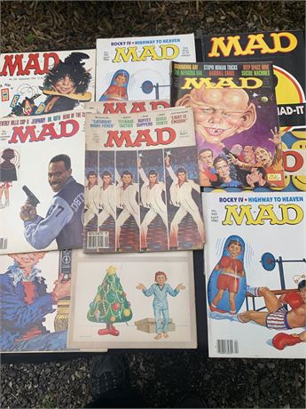 Vintage Mad Magazine Lot 1970s 1980s 1990s Movies Music TV Shows Politics