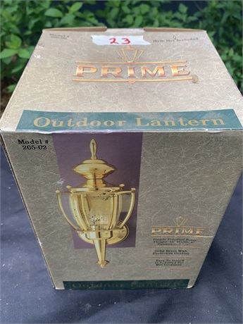 Prime Outdoor Lantern Model 205-02 New In Box