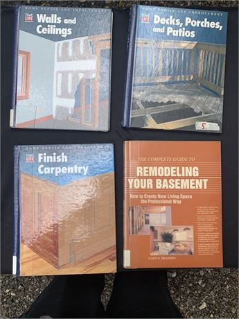DIY Handyman Book Lot Of 4 Decks Carpentry Walls And Ceilings Basement Remodel