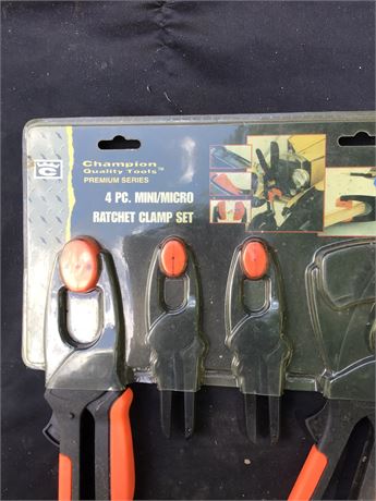 Champion Tools 4 Piece Mini Ratchet Clamp Tool Set