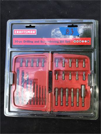Craftsman 30 Piece Drilling And Bit Driving Tool Set Sealed Original Packaging