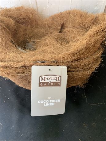Master Garden Coco Fiber Hanging Basket Liners Lot of 4