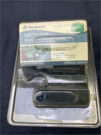 Beckett Large Pond Pump In Original Packaging
