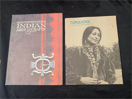American Indian Arts Crafts And Turquoise Book Lot of 2