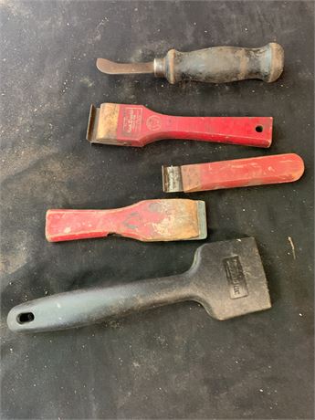 Paint and Finish Scraper Tool Lot