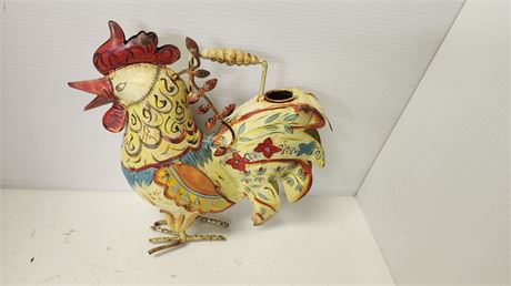 Vintage Metal Rooster Watering Can