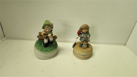 2 Vintage Music Boxes. One Needs repaired. Works