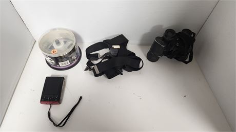 Polaroid Digital Camera & Binoculars & Miscellaneous Items