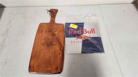 Red Bull Sign & Kneader's Cutting Board
