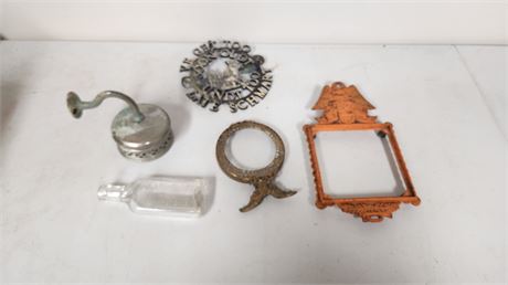 Vintage Picture Frame & Miscellaneous Items