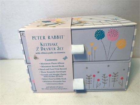 Peter Rabbit Keepsake 2 Drawer Set