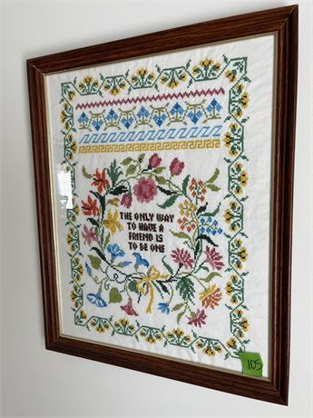Cross Stitch Wall Art