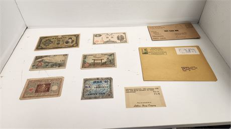 Vintage Foreign Paper Money