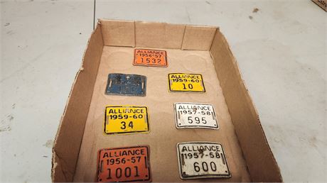 Vintage Bicycle License Plates