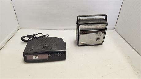 Vintage Radio & Alarm Clock. NOT TESTED