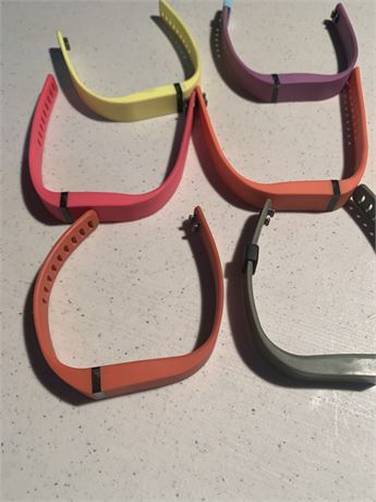 Fit Bit Holders In Various Colors Lot Of 6
