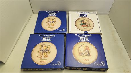 4 Goebel Collector Plates
