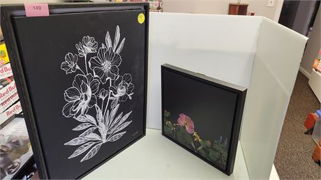 2 Flower Canvas Artwork