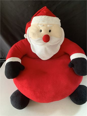 Kids Holiday Stuffed Soft Pillow Santa Chair