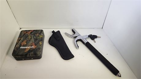 Small Sentry Safe & Anti Theft Device & Gun Holder