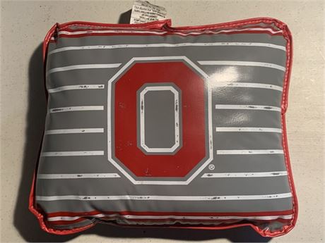 Ohio State Stadium Seat Cushion With Words To Carmen Ohio Alma Mater On Back