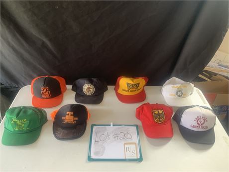 Baseball Trucker Hats Caps DOJ Tucker Zoeller Pumps Kiko Auctions Lot of 7
