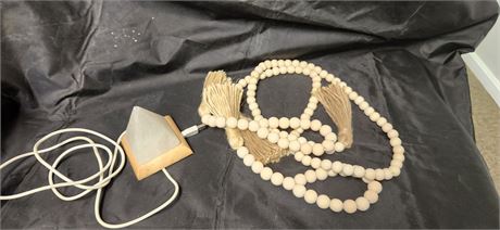 Salt Light and Curtain Ties