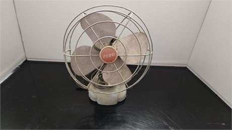 Vintage Metal Zero Fan. NOT TESTED