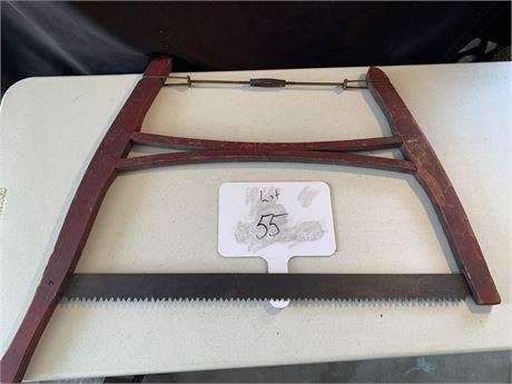 Vintage Buck Saw  Bow Saw Hand Tool 31 x 27