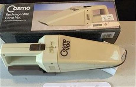 Cosmo Rechargeable Hand Vacuum Handheld Vac Dustbuster Original Box