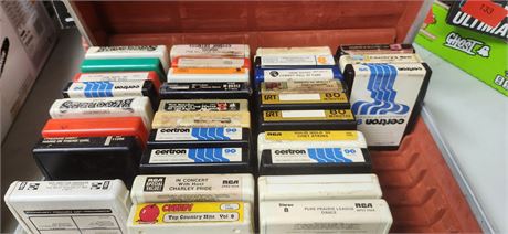 Lot Of Various 8 Tracks & Case