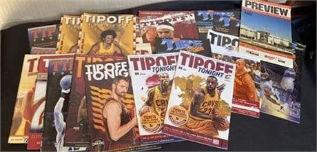 Vintage Tip Off Basketball Game Day Programs LeBron James Cleveland Cavaliers