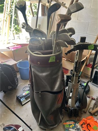 Golf Clubs and Bag