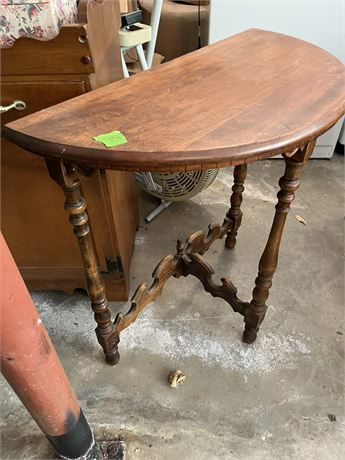 Vintage Half Moon Table