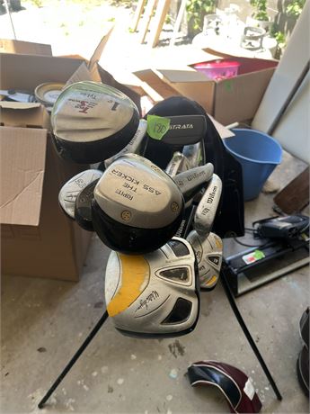 Golf Clubs and Nike Bag