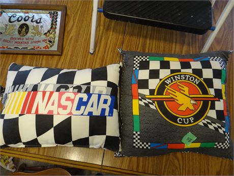 2 Nascar  Pillows