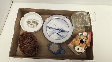 Vintage Ashtray & Cup & Plate & Miscellaneous