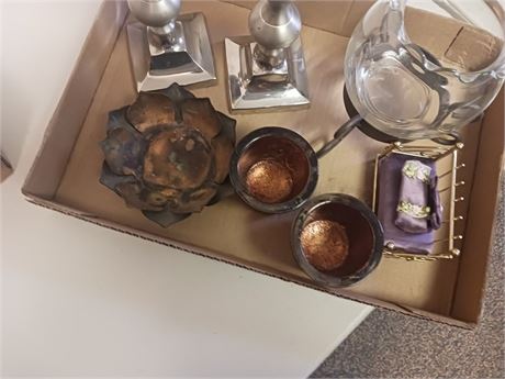 Vintage Candlestick Holders & vintage Collectable Items