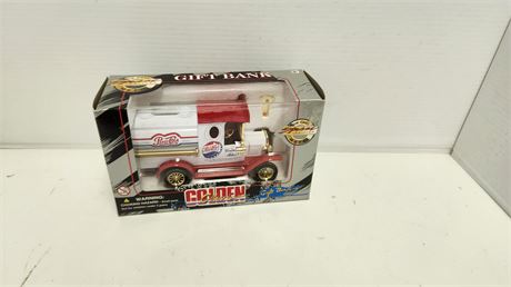 Golden Classic Pepsi Cola Car Bank