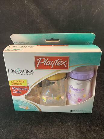 Playtex Drop Ins Baby Milk Bottles New In Box/Packaging