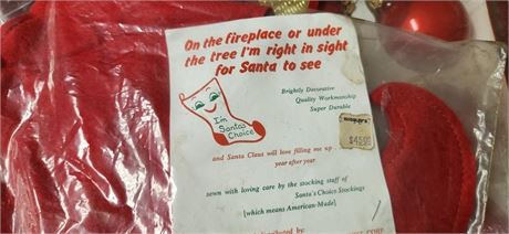 Vintage Stocking and Tree skirt