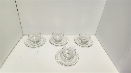 Vintage Matching Cups & Saucers