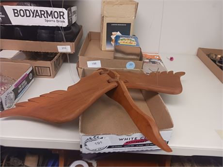 Wooden goose marionette