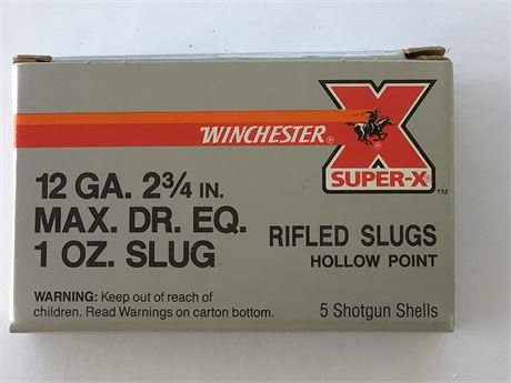 Box of 12 Gauge Winchester Slugs