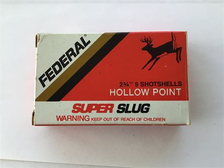 Box of 12 Gauge Federal Slugs