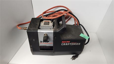 Sears/Craftsman 3/4 HP Air Compressor. Turns On & Seems To Work