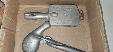 Vintage Sinker Mold & Chicken Leg Mold For Molding Pork To Make City Chicken