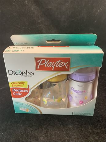 Playtex Drop Ins Baby Milk Bottles New In Box/Packaging