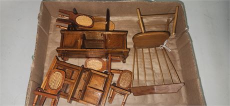 Vintage Wood Doll Furniture