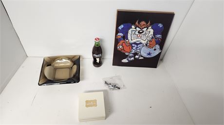 Sterling Silver Turtle Anklet & Decorative Wall Tile & Collectable Items